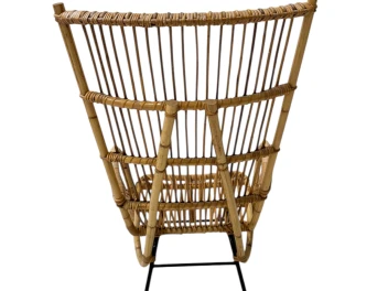 Mid-Century Modern Italian High Back Armchair, 1960s